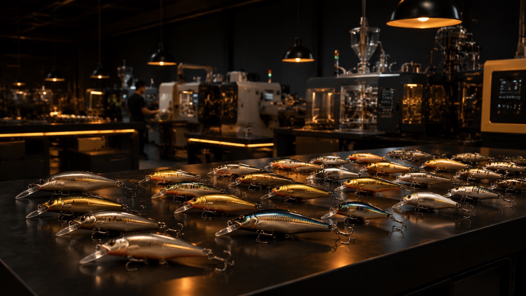 Premium lure factory hero scene