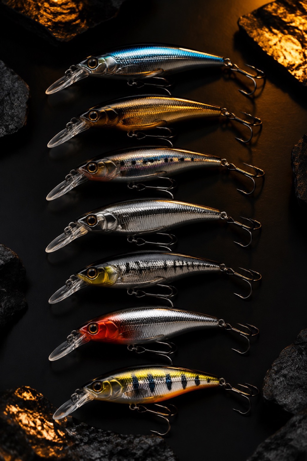 Premium hard lure lineup with refined finishes